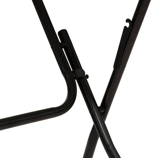 Flexy Kitchen Table Collapsible Metal Black 60x60x75cm
