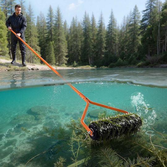 Vevor Lake Weed Roller Ανοξείδωτο Εργαλείο 4,3 Μ Απομάκρυνση Ζιζανίων Ριζών Λάσπης Λίμνες Λιμνούλες 6 Προσυναρμολογημένες Λεπίδες 4 Λαβές Αλουμινίου Hbccgtjcxbxgyznxt002v0