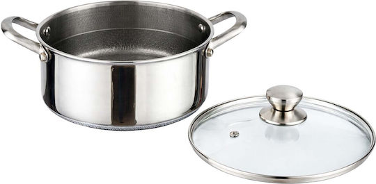 Cheffinger 20cm 3l Pot Non-stick Honeycomb Coating Lid Silver