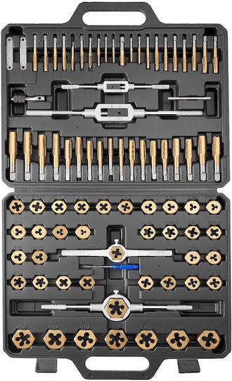 Vevor Set of Hand Taps and Threaders 86 Pieces Metric Sae M3-m12 Coarse Fine Thread Wrench Carrying Case Accessories Szhbytzttc86odwii001v0