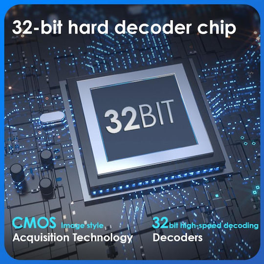 Handheld Wired Scanner with 1D Barcode Readability