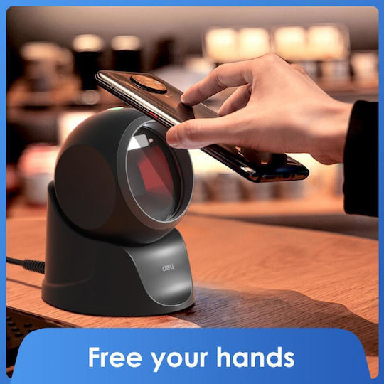 Handheld Wired Scanner with 1D Barcode Readability