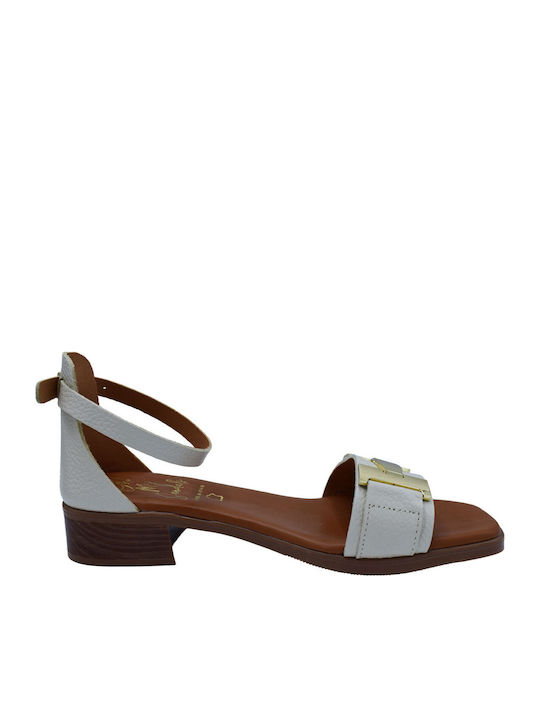 Leather Sandals Beige
