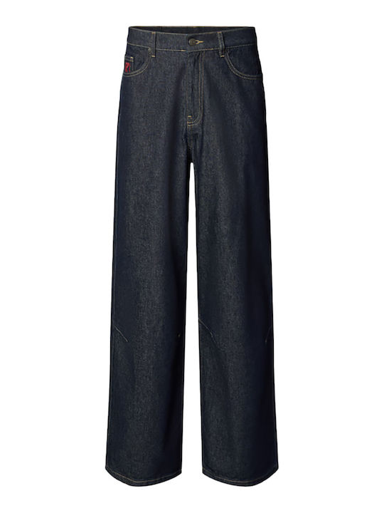 Men's Jeans Pants with Relaxed Baggy Fit Blue