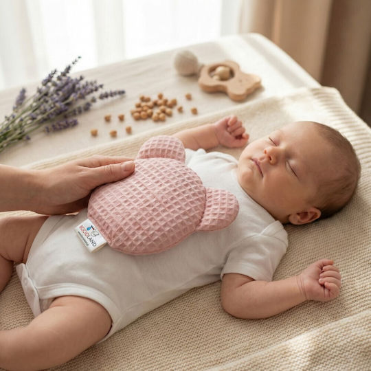 Bocioland Termofor Teddy cu Sâmburi de Cireșe Roz