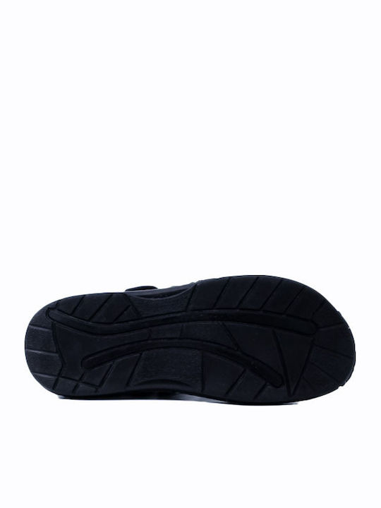 Leather Men's Sandals In Black Color