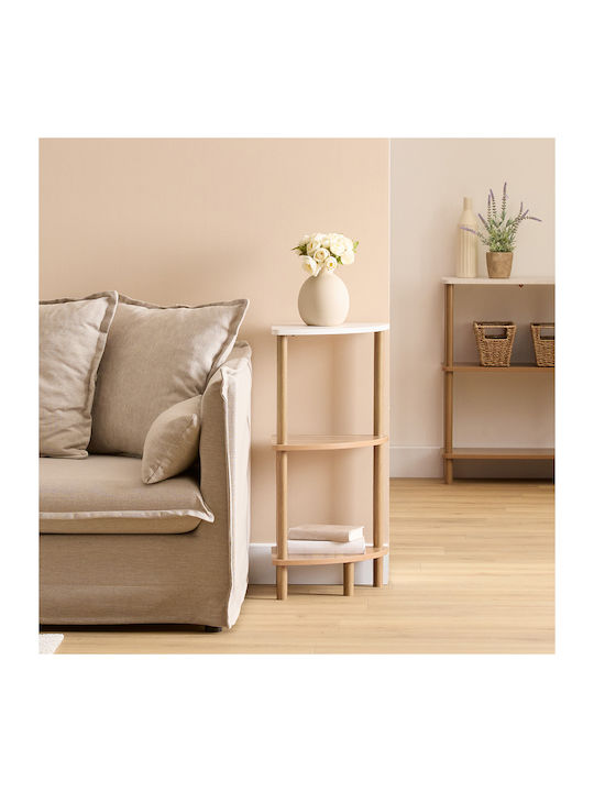 Corner Bookcase Come Beige 34x34x76.5cm