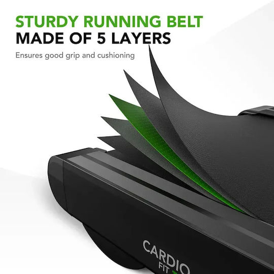 Tunturi Cardio 3.5hp Ηλεκτρικός Αναδιπλούμενος Διάδρομος Γυμναστικής για Χρήστη έως 130kg