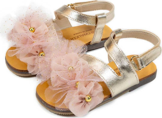 Babywalker Christening Leather Sandals Ecru
