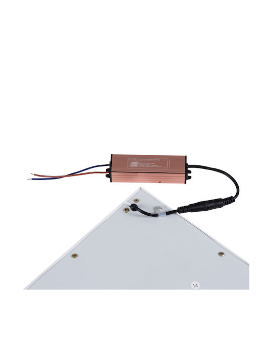 GloboStar Paneleti Χωνευτό LED Panel 48W με Θερμό Λευκό Φως 2700K 2τμχ