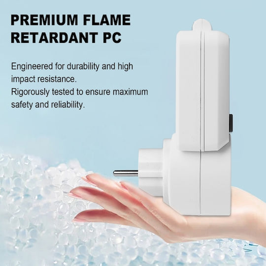 Priză Inteligentă Reglabilă 135° Lcd Contor de Energie 230v 16a 3680w Monitorizare în Timp Real a Costului Consumului Memorie