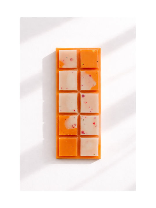 Wax Bar Plant-Based Chocolate Shape Carrot Cake Scent 11x4x0cm Solid Color Candlemaker