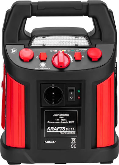 Kraft & Dele Echipament Starter-Charger Baterie Auto și Motocicletă 1500A cu Pompă și Obiectiv 12V