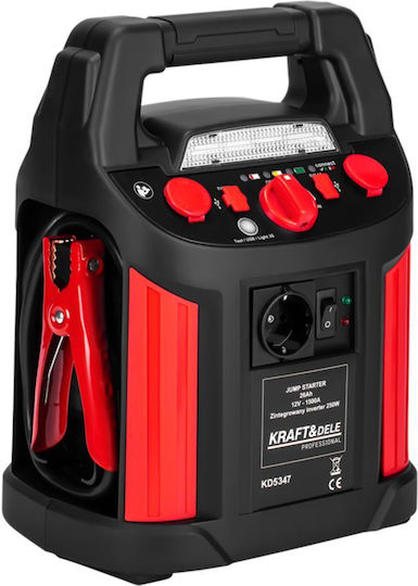 Kraft & Dele Echipament Starter-Charger Baterie Auto și Motocicletă 1500A cu Pompă și Obiectiv 12V