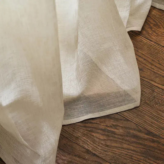 Gofis Home Curtain with Pencil Pleat Beige 140x295cm