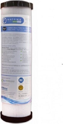 Matrikx Water Filter Cartridge Countertop and Under Sink from Activated Carbon 9"3/4 PB1 0.5 μm