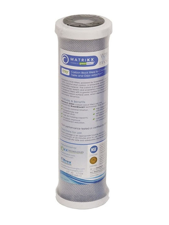 Matrikx Countertop and Under Sink Water Filter Replacement made of Activated Carbon 10" CTO 5 μm