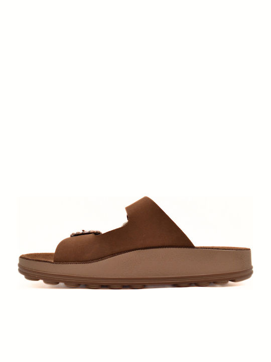 Leather Women's Anatomic Sandals Cacao Cow
