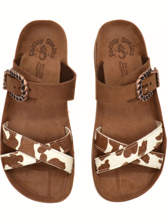 Leather Women's Anatomic Sandals Cacao Cow