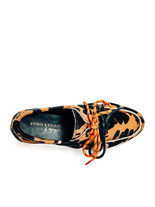Γυναικεία Boat Shoes σε Καφέ Χρώμα