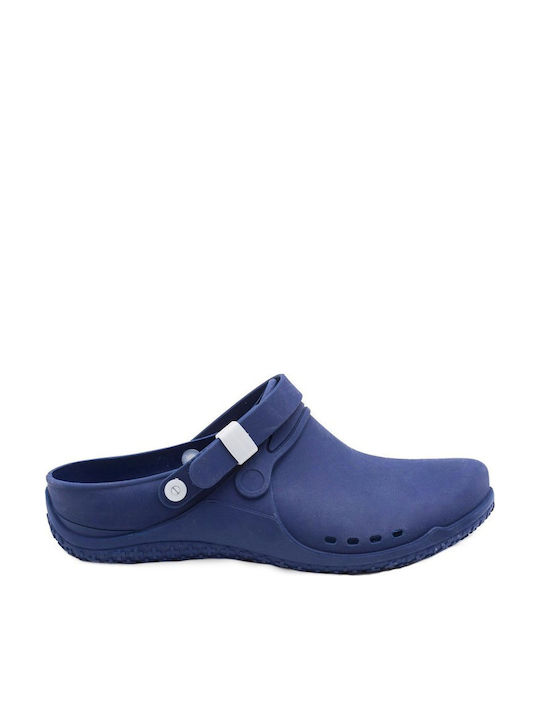 Scholl Clog Progress Ανδρικά Ανατομικά Σαμπό Μπλε