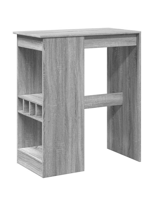 Vidaxl Τραπέζι Μπαρ Γκρι Sonoma 90x47,5x103,5cm Επεξεργ Ξύλο 1 Τεμ Γκρι