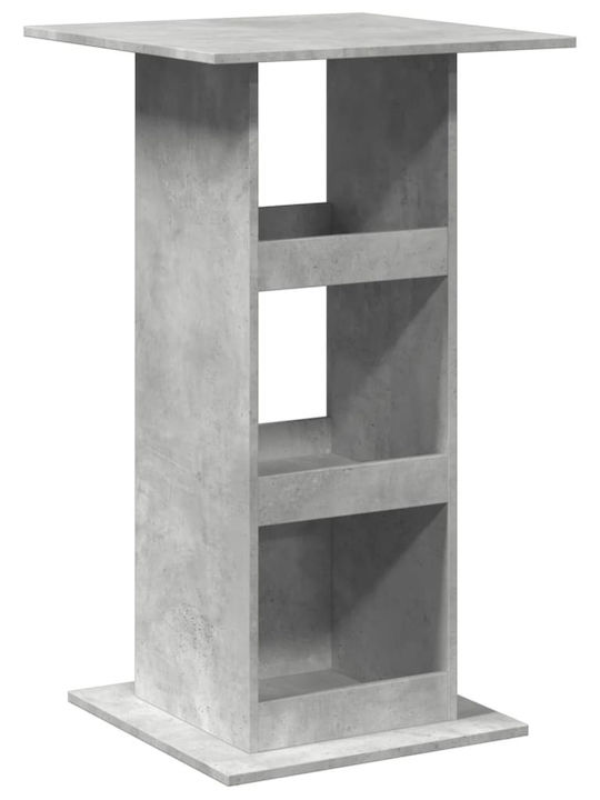 Τραπέζι Μπαρ Ξύλινο Γκρι 60x60x102εκ.