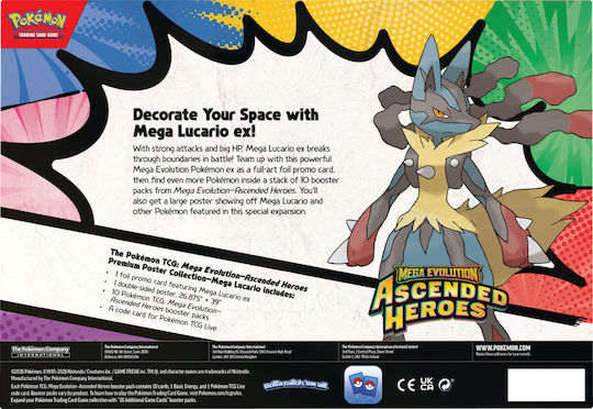 Pokemon Colecție Poster Premium Ascended Heroes Mega Lucario Mega Evoluție: Eroi Înălțați (JPN)