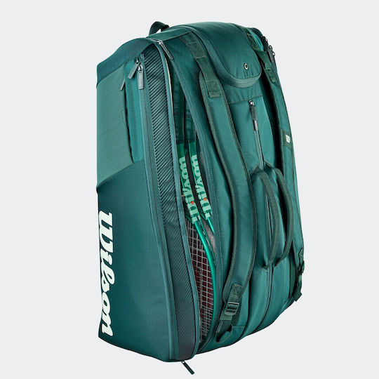 Wilson Super Tour Blade Shoulder Hand Tennis Bag 15 Rackets Green