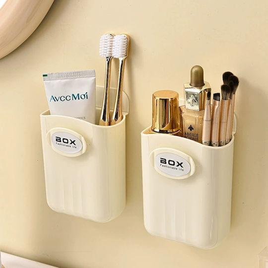 Bază De Organizare Cosmetice Bej 3 Bucăți 11.5x9x8cm