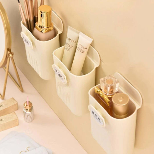 Bază De Organizare Cosmetice Bej 3 Bucăți 11.5x9x8cm