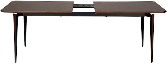 Edge Τραπεζαρίας Επεκτεινόμενο Καρυδί 200+50x105x75εκ. Edge Τραπεζαρίας Επεκτεινόμενο Καρυδί 200+50x105x75εκ.