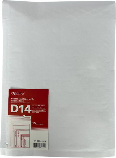 Optima Set Plicuri A4 10 Bucăți 14x14 cm Alb