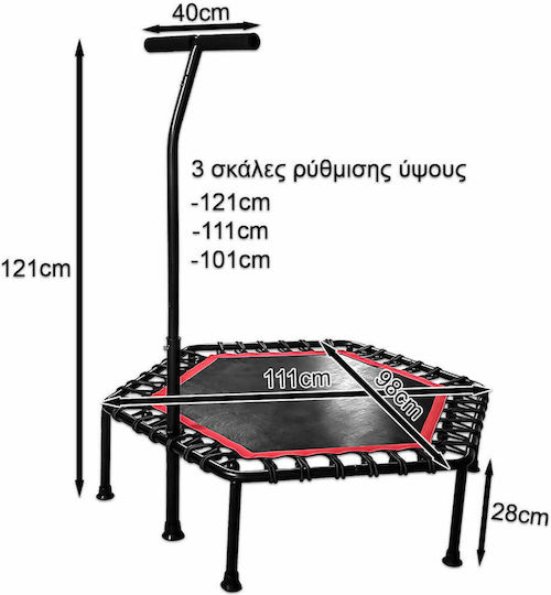 Jiageng Батут За Гимнастика С Диаметър 111см С Дръжка