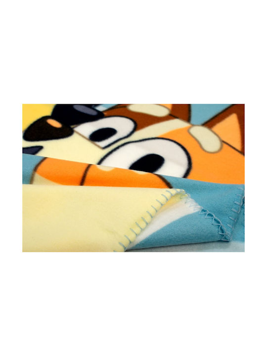 Κουβέρτα Fleece Bbc Studios Bluey 55 100x140 Blue 100% Polyester