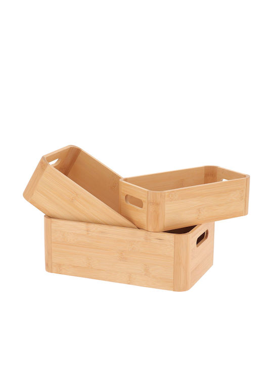 Κουτιά Αποθήκευσης Σετ 3τμχ T-d Bamboo 84251195 Bamboo