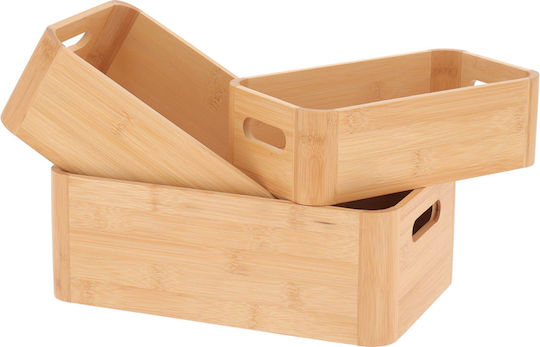Κουτιά Αποθήκευσης Σετ 3τμχ T-d Bamboo 84251195 Bamboo