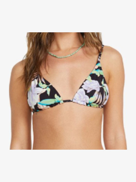 Shadow Tropic Bikini Triunghi Floral Black