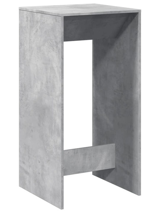 Τραπέζι Μπαρ Ξύλινο Γκρι 51x50x103.5εκ.