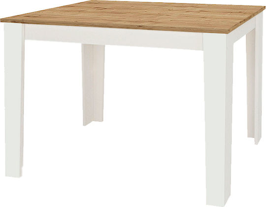 Darlen Τραπεζαρίας Λευκό 110x72x74εκ.