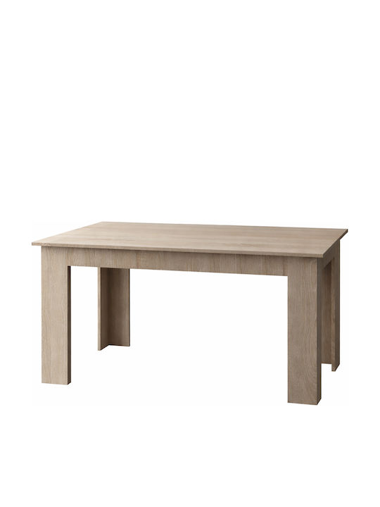 Hazel Τραπέζι Τραπεζαρίας Ξύλινο Sonoma 140x80x75εκ.