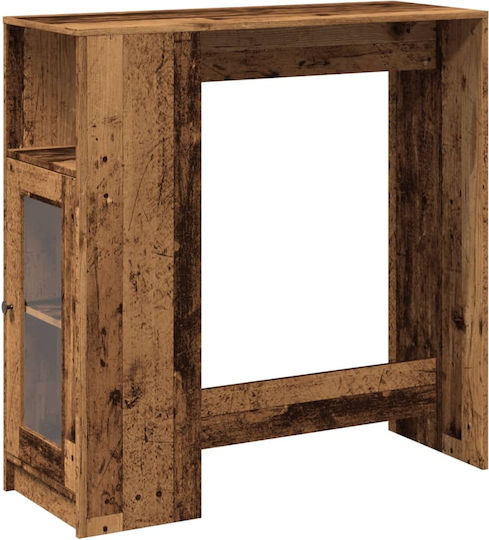 Table Bar Wooden Oak 101x40x103.5cm