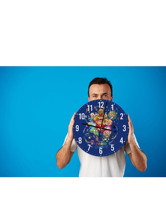 Mario Galaxy Wooden Wall Clock 30cm