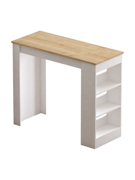 Riff Table Bar Wooden White-sonoma 120x50x100cm