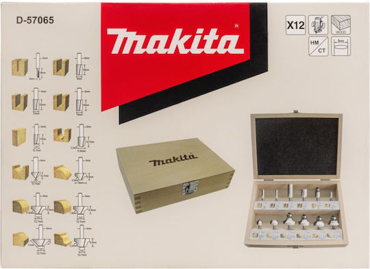Makita D-57065 Holzschneideset 6mm 12-teilig