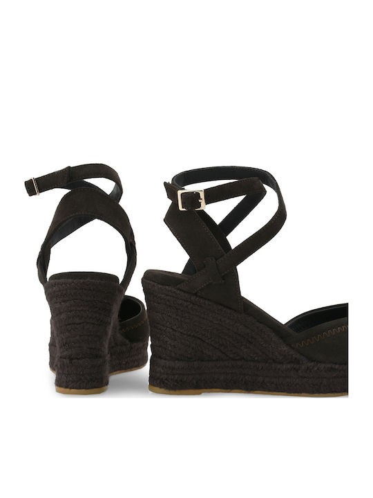 Sommer Damenplattformen Im Stil Braun Espadrilles
