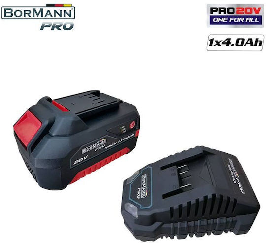 Bormann Pro Σετ Μπαταρίας Χωρητικότητας 4Ah 20V με Φορτιστή BBP9940 Starter Kit