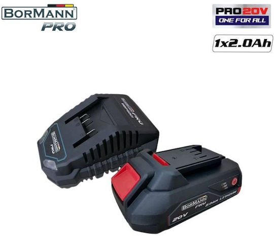 Bormann Pro Σετ Μπαταρίας Χωρητικότητας 2Ah 20V με Φορτιστή BBP9920 Starter Kit