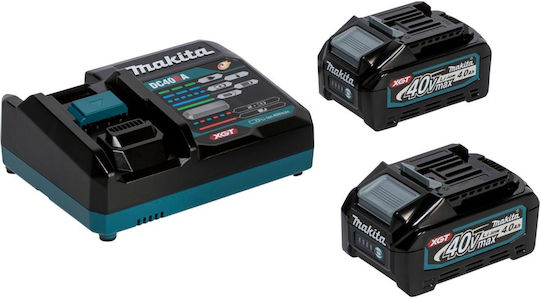 Makita Set 2 Baterii Unelte Litiu 40V Capacitate 4Ah cu Încărcător