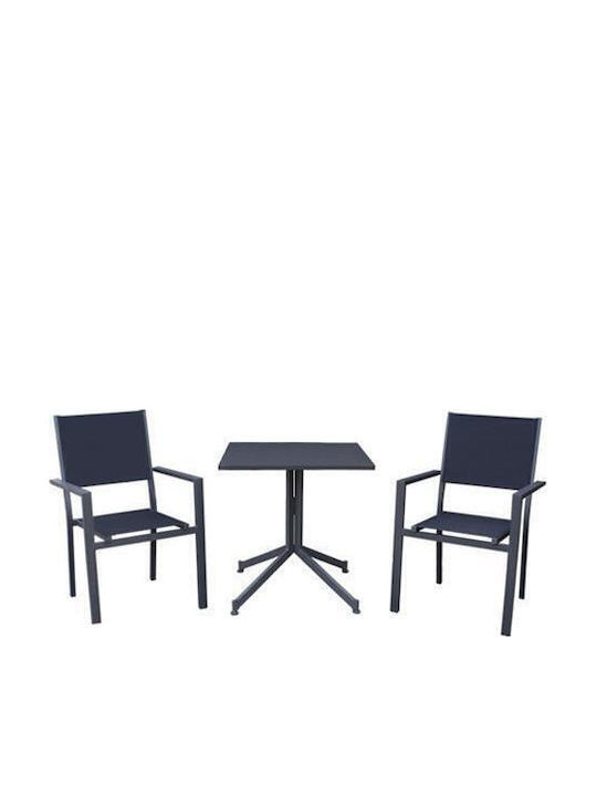 Madison Garten- und Outdoor-Möbelsets Für Kleinen Balkon 3 Stück Grau